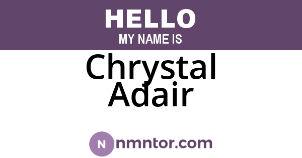 Chrystal Adair