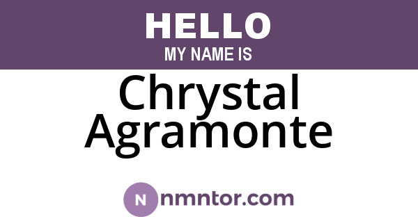 Chrystal Agramonte