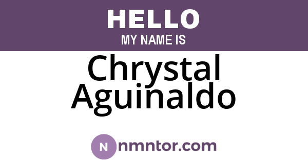 Chrystal Aguinaldo