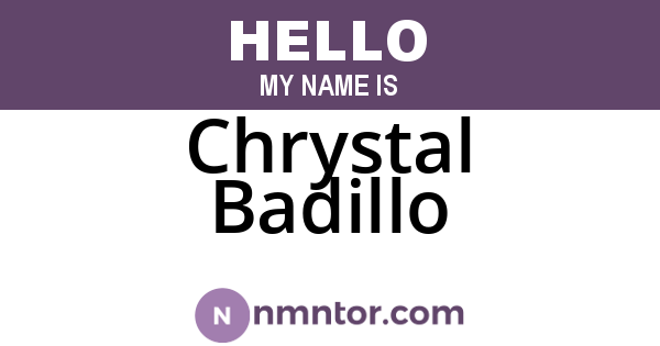 Chrystal Badillo