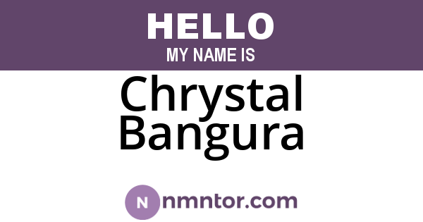 Chrystal Bangura