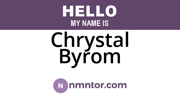 Chrystal Byrom