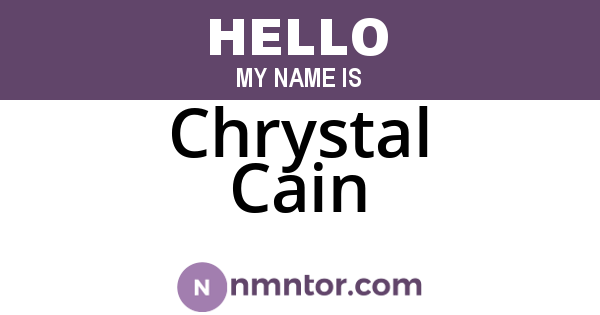 Chrystal Cain