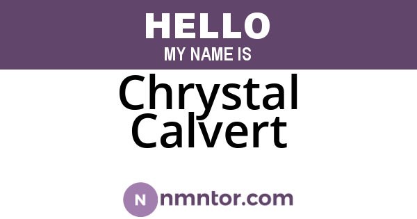 Chrystal Calvert