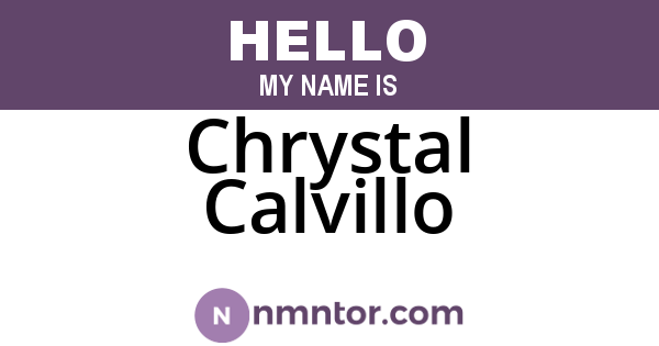 Chrystal Calvillo