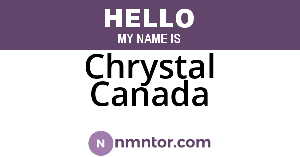 Chrystal Canada