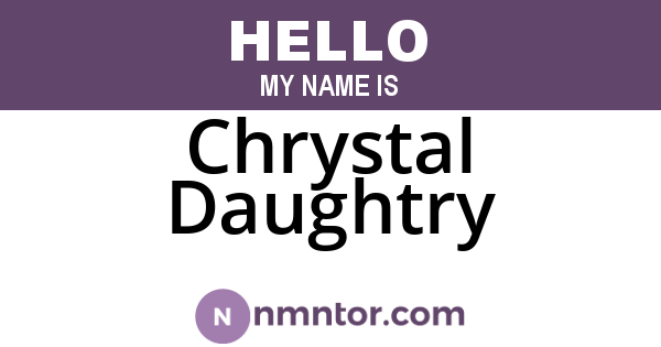 Chrystal Daughtry