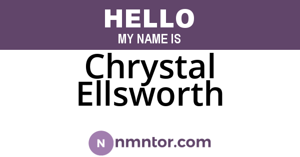 Chrystal Ellsworth