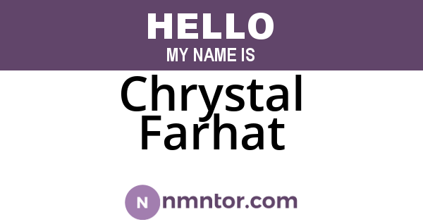 Chrystal Farhat