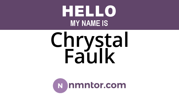 Chrystal Faulk