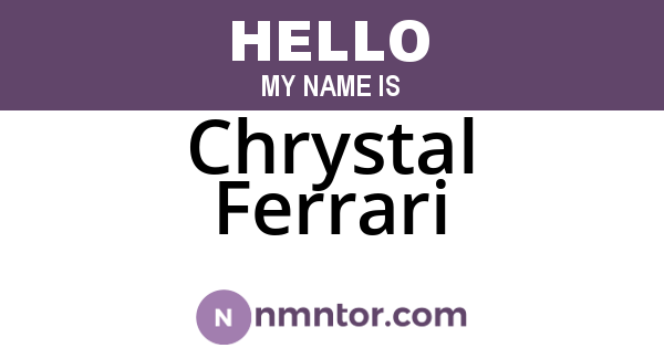 Chrystal Ferrari