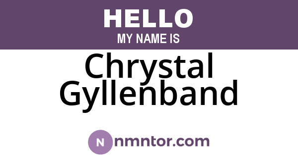 Chrystal Gyllenband