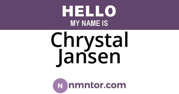 Chrystal Jansen