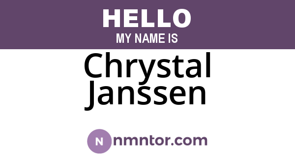 Chrystal Janssen