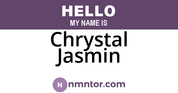Chrystal Jasmin