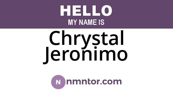 Chrystal Jeronimo