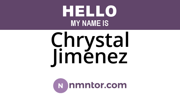 Chrystal Jimenez