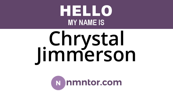 Chrystal Jimmerson