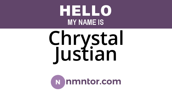 Chrystal Justian