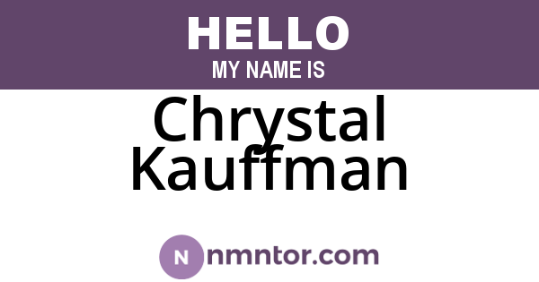 Chrystal Kauffman