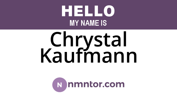 Chrystal Kaufmann