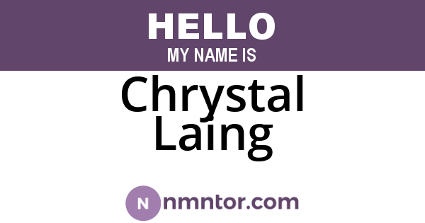 Chrystal Laing