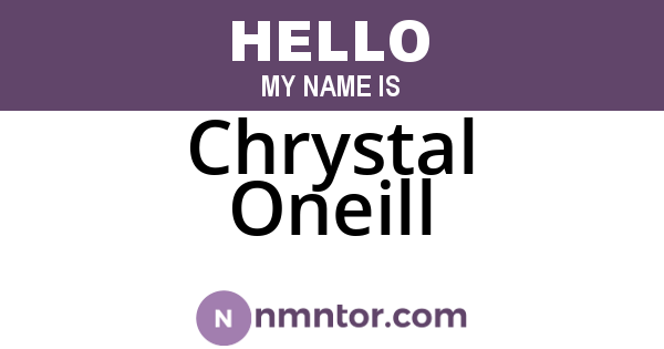Chrystal Oneill