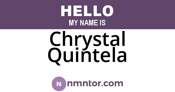 Chrystal Quintela