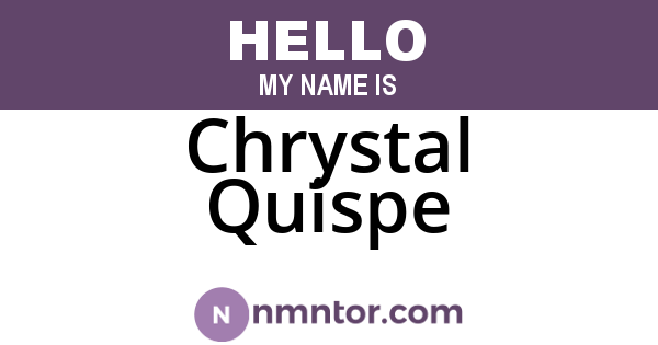 Chrystal Quispe