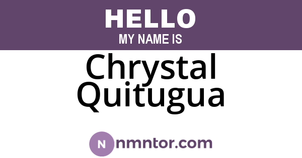 Chrystal Quitugua