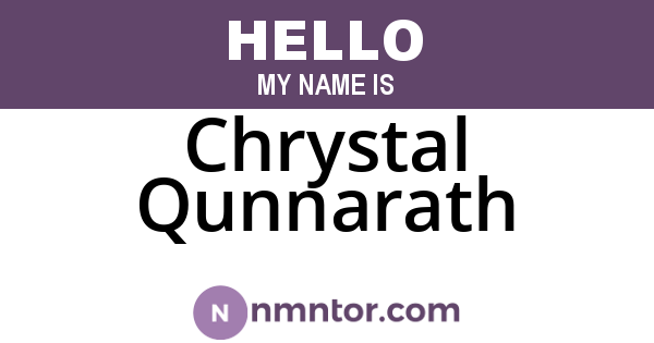 Chrystal Qunnarath
