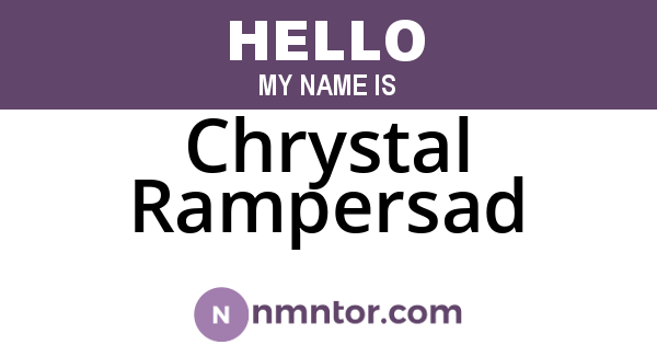 Chrystal Rampersad