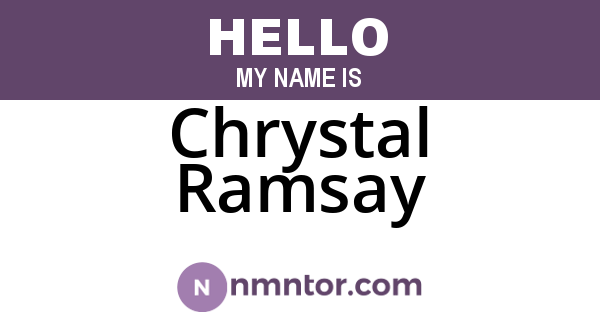 Chrystal Ramsay