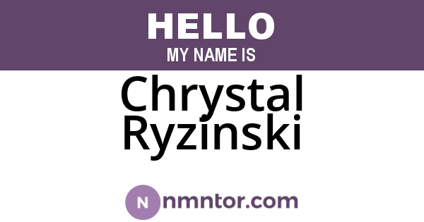 Chrystal Ryzinski