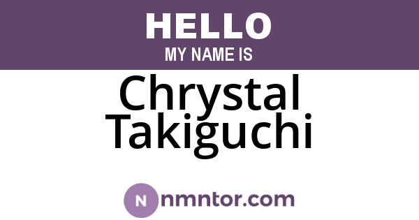 Chrystal Takiguchi