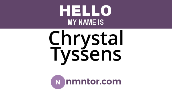 Chrystal Tyssens