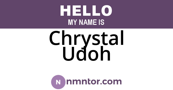 Chrystal Udoh