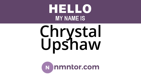 Chrystal Upshaw