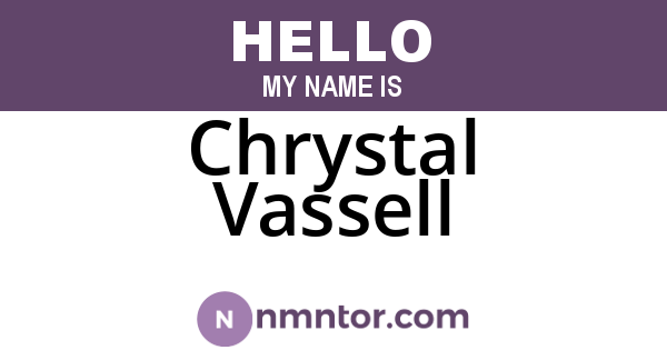 Chrystal Vassell