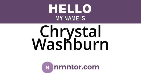Chrystal Washburn