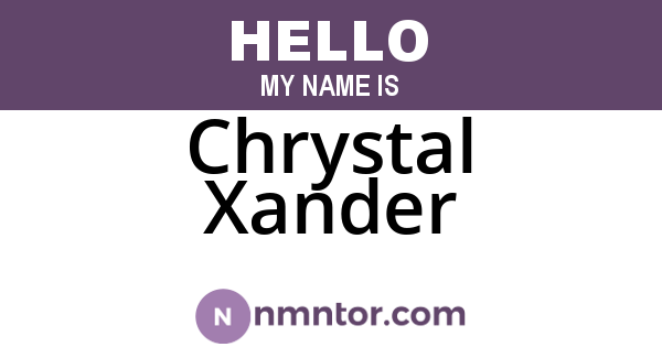 Chrystal Xander