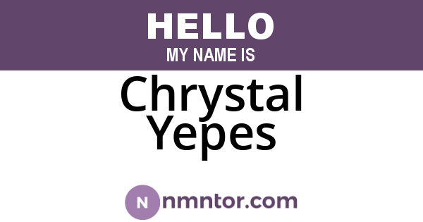 Chrystal Yepes