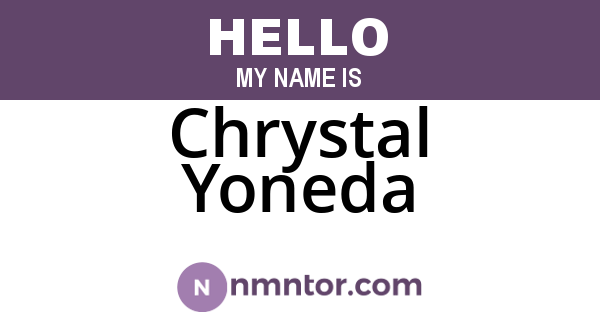 Chrystal Yoneda