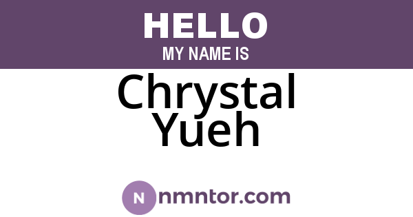Chrystal Yueh