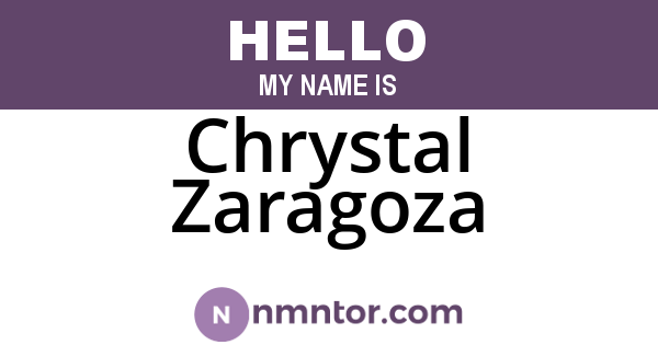 Chrystal Zaragoza