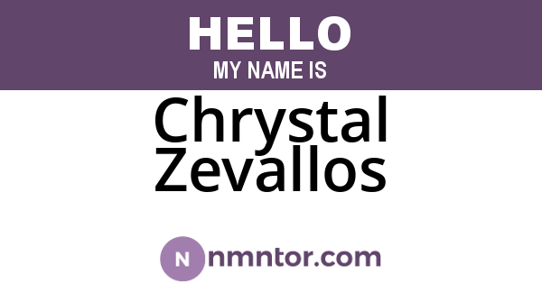 Chrystal Zevallos