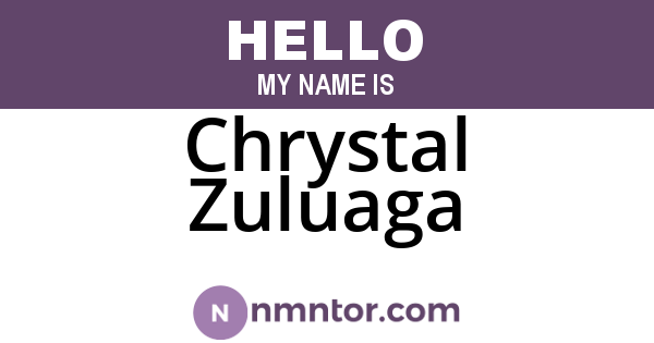 Chrystal Zuluaga