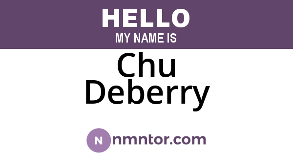 Chu Deberry