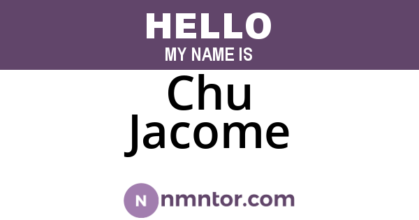 Chu Jacome