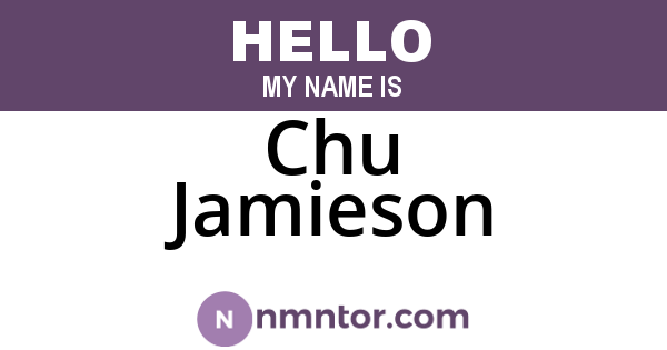 Chu Jamieson
